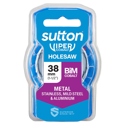 Sutton Tools Viper Cobalt Bi Metal Holesaw - 38mm