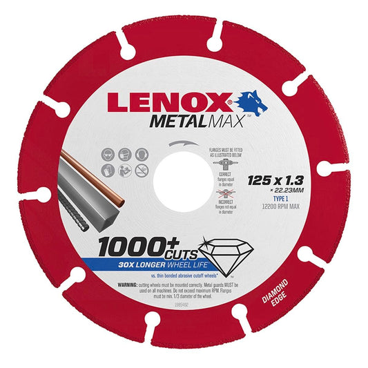Lenox Metal Max Blade - 125 x 1.3mm - Diamond - 1000+ Cuts