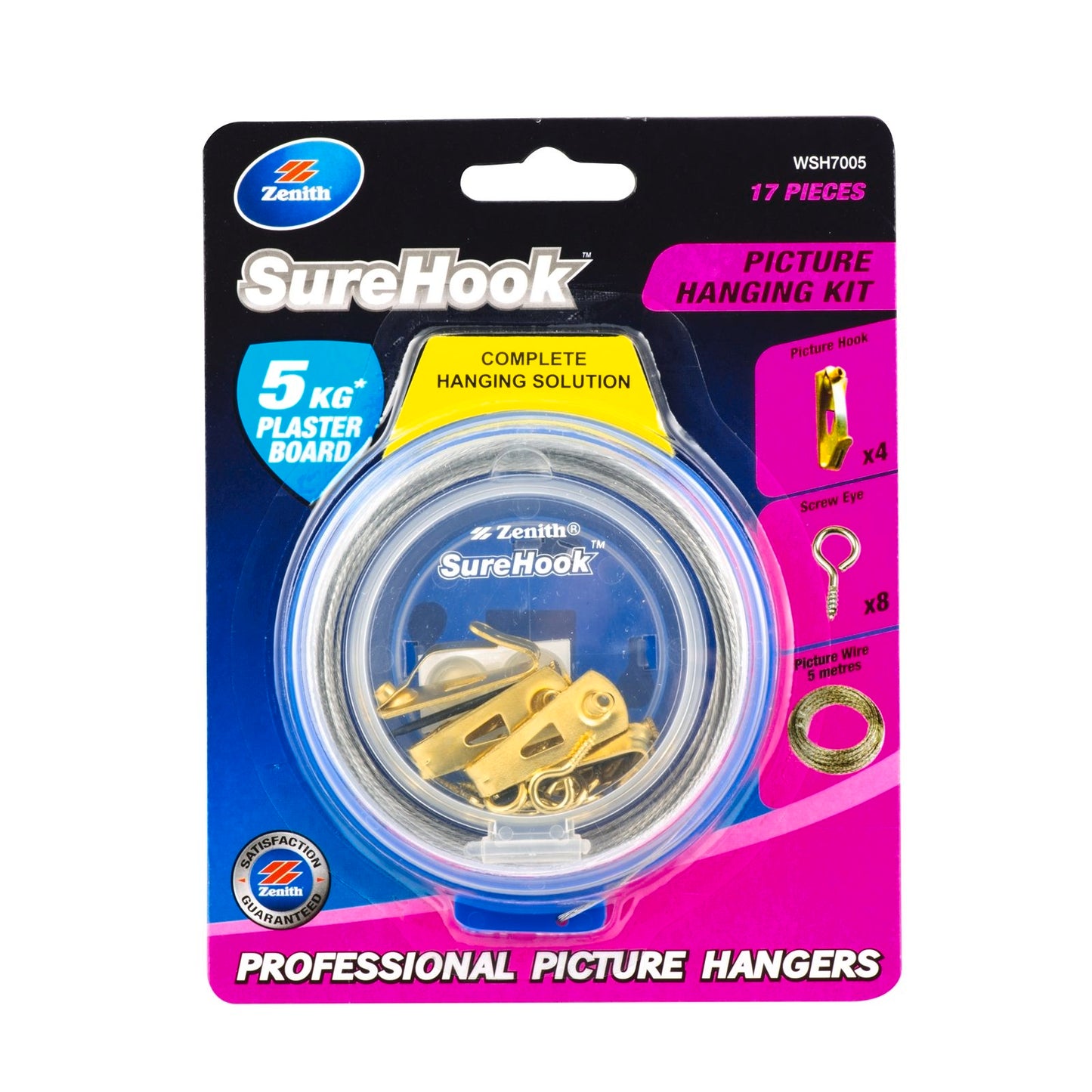 Zenith Picture Hanging Kit - 5kg - 17 Pieces