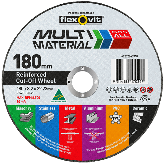 Flexovit Cut Off Wheel - 180mm x 3.2mm