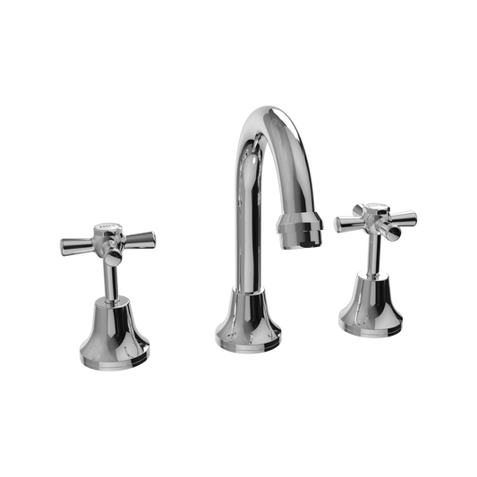 Ezyfix Chrome Classic Bathroom Basin Tap Set Lead Free Easy DIY Install Kit
