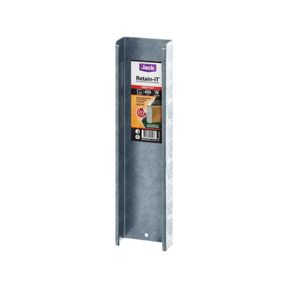 Jack End Post - 75 x 450mm - Galvanised Steel - Durable Retaining Solution