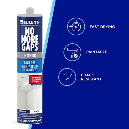 Selleys No More Gaps Interior Fast Dry - 475g - White