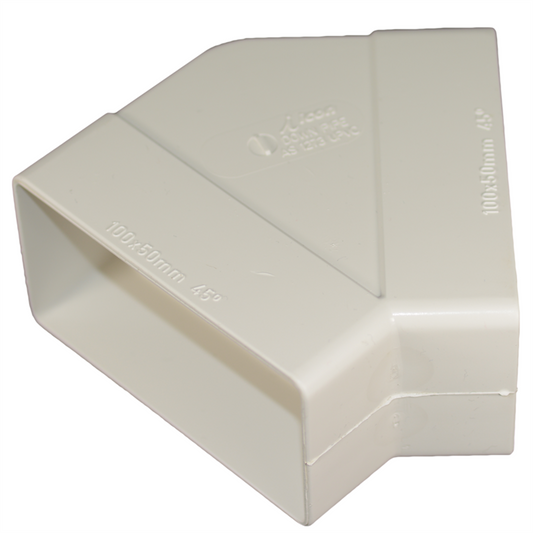 Icon Plastics 44 Square PVC Reverse Elbow - 45deg