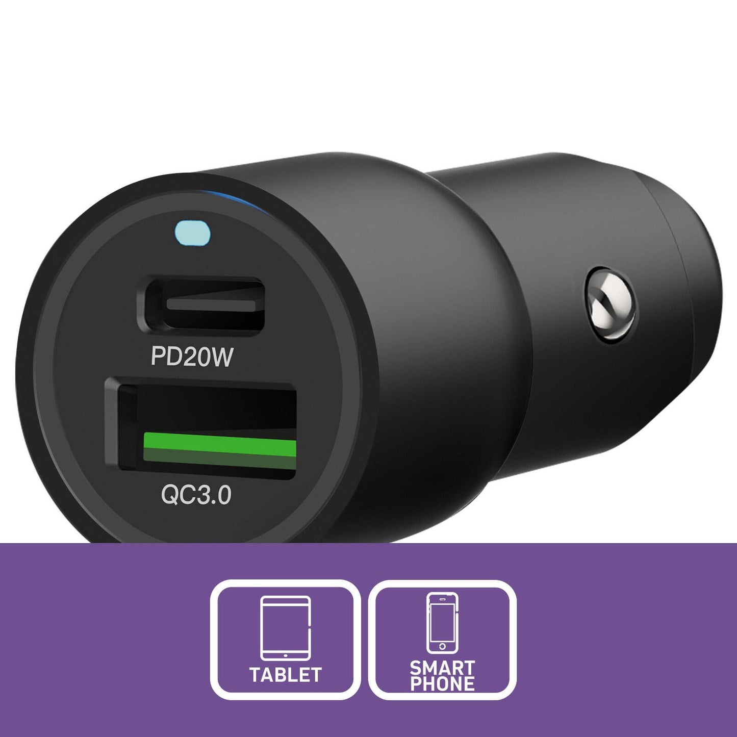 Antsig 38W 2 Port USB Car Charger - 25 x 60mm