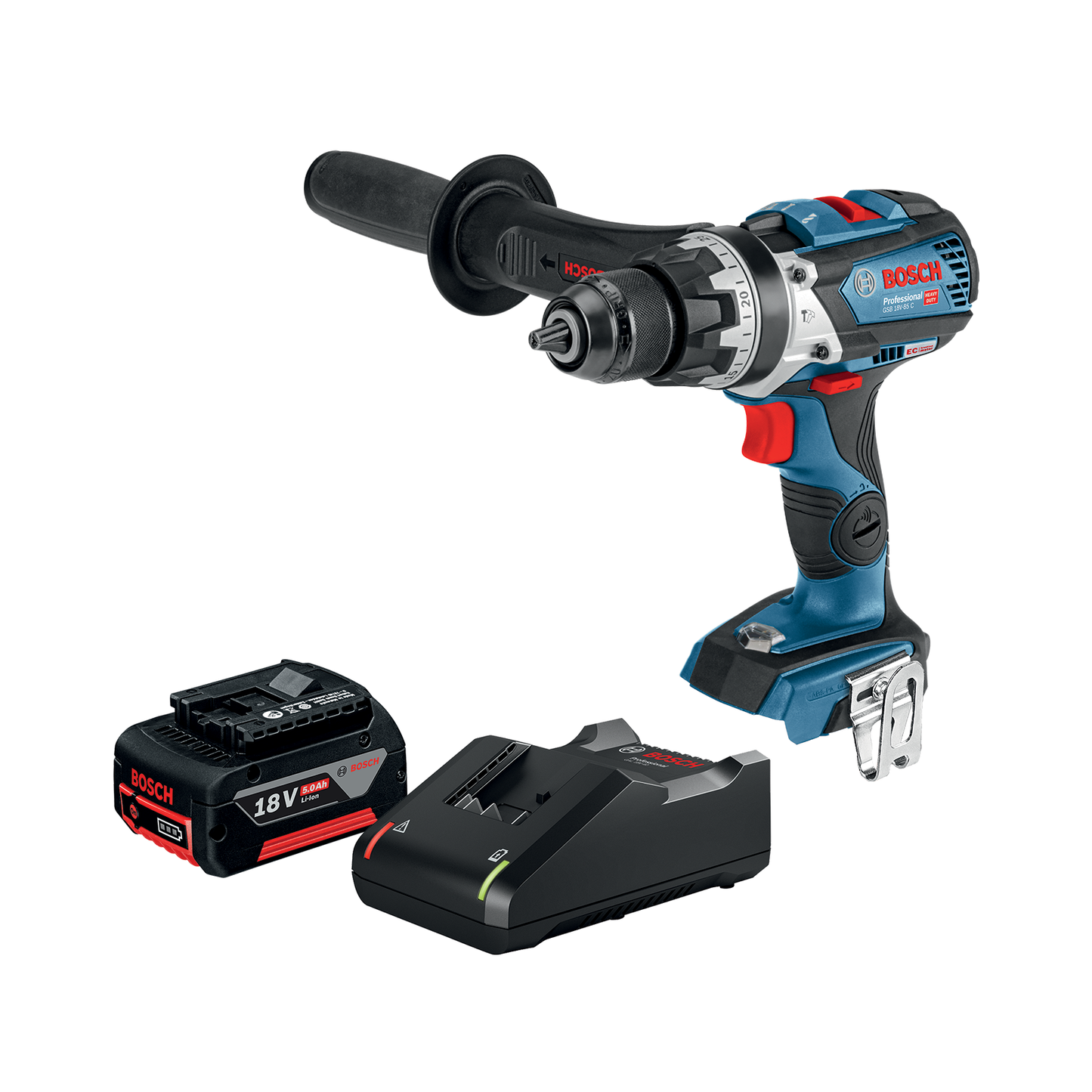 Bosch Brushless Hammer Drill - 18V - 110Nm - 5.0Ah Kit