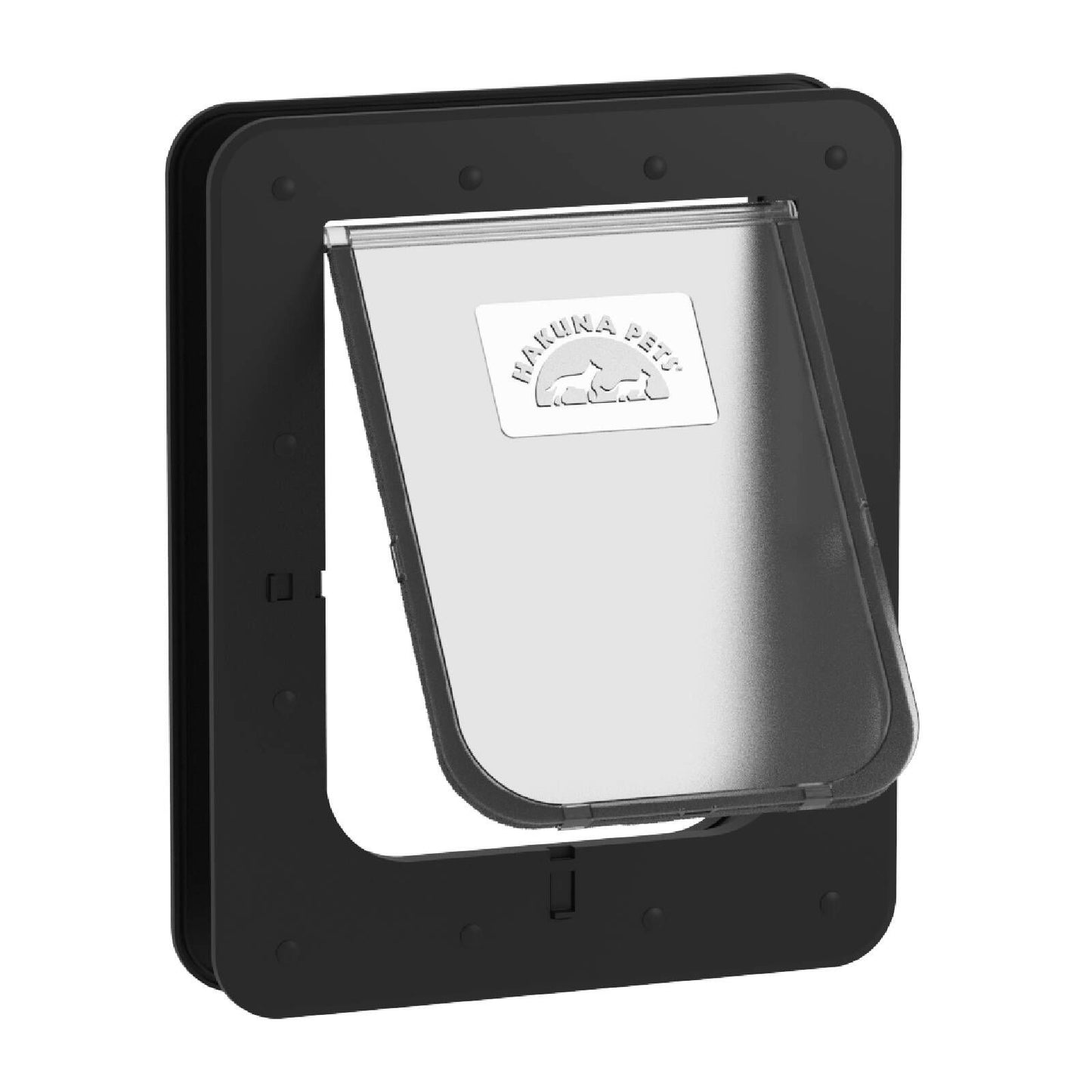Hakuna Pets Medium Super Tough Pet Door - 225 x 290mm - Black