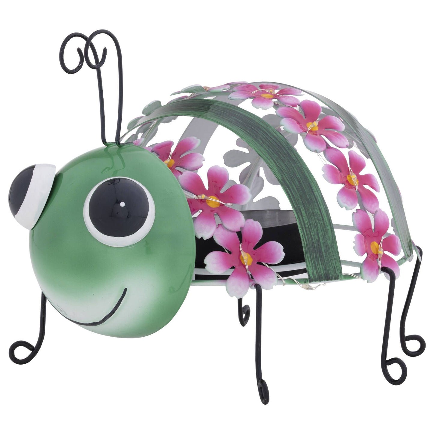 Click Solar Metal Animal Light Grasshopper - 190 x 210mm