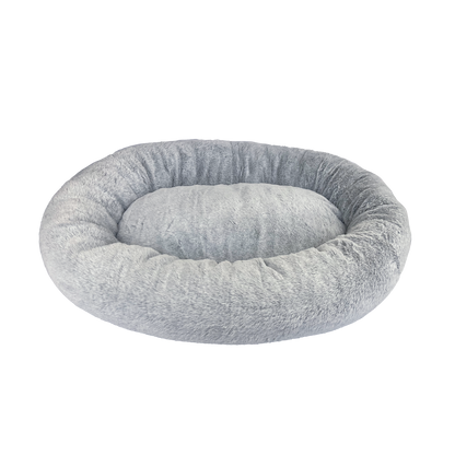 Art Bob Plush Donut Bed - 680 x 800mm - Grey