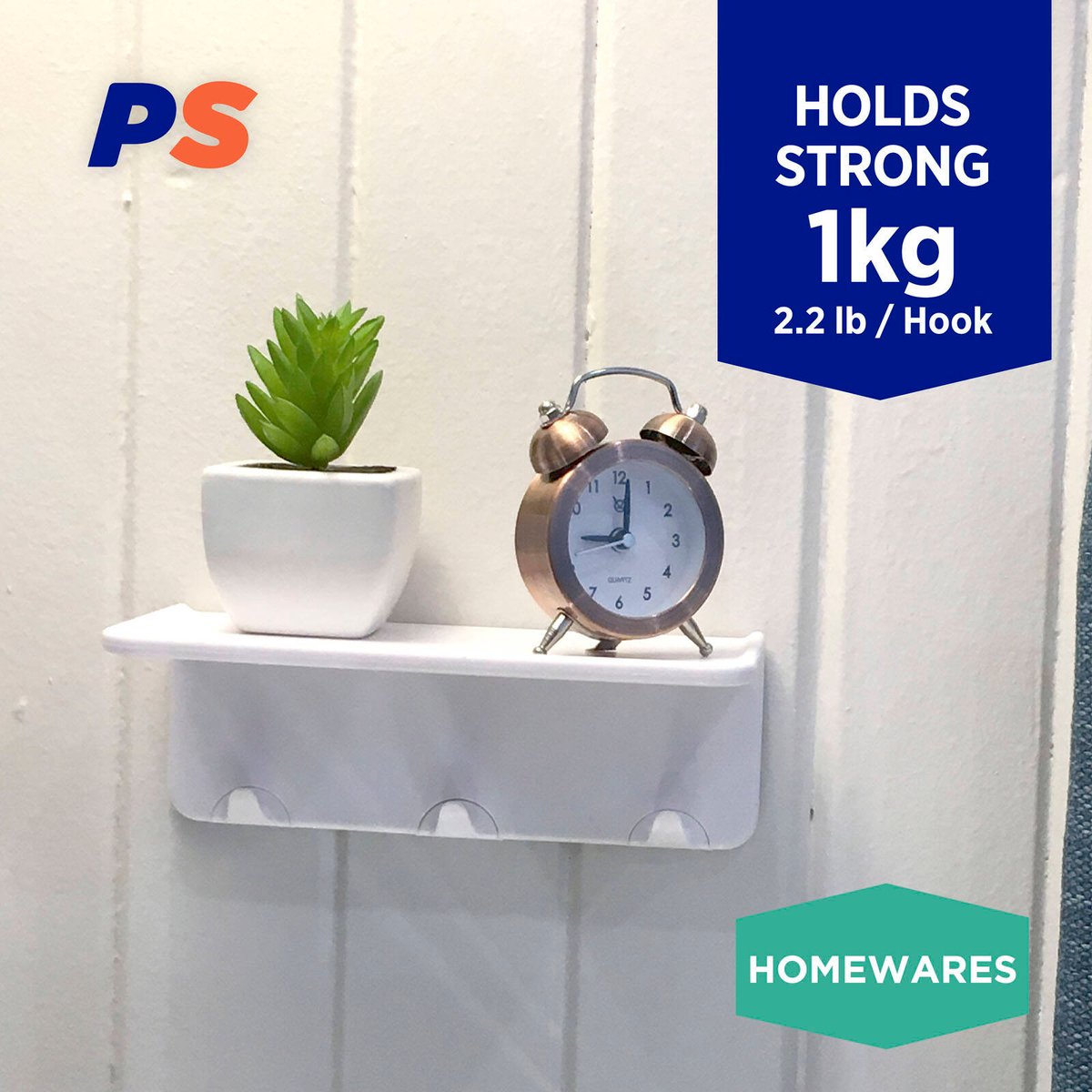 Permastik Removable Utility Shelf - 170mm Plastic - Easy Storage Solution