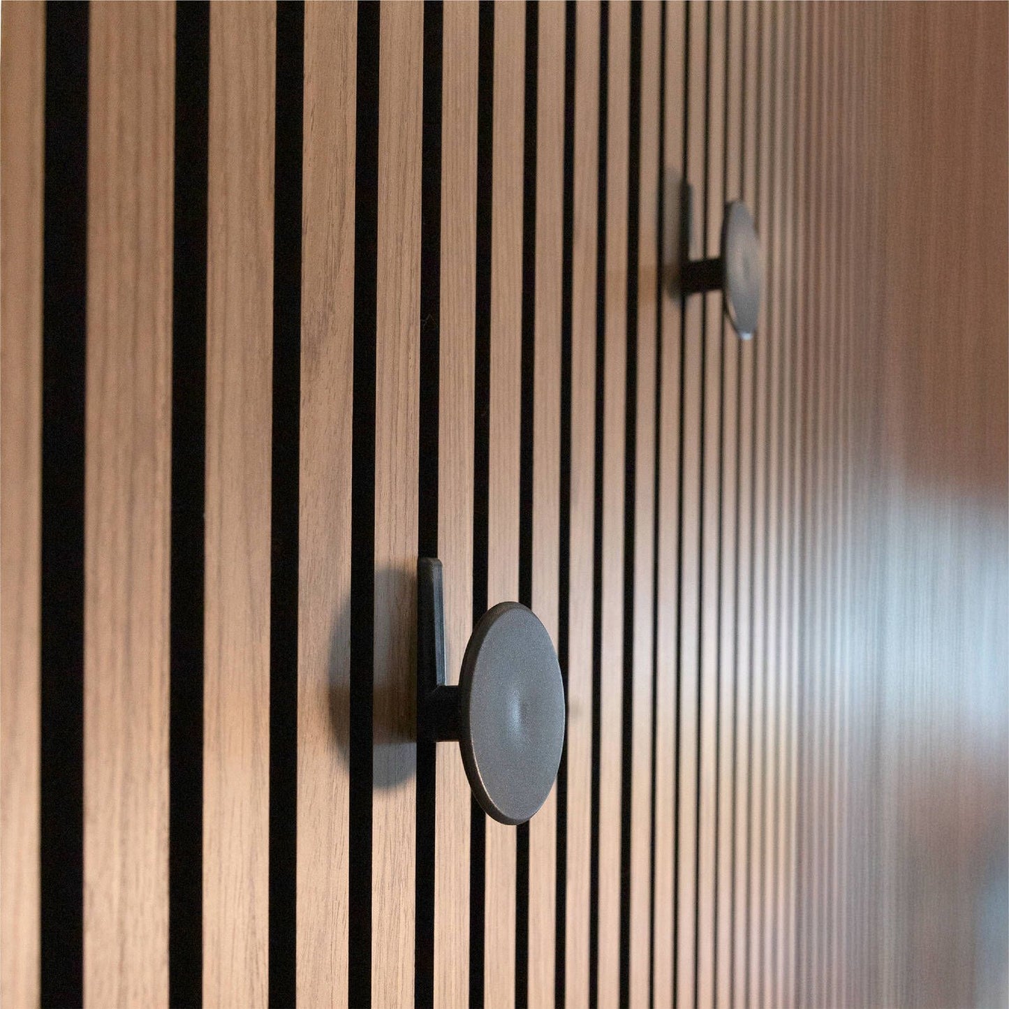Mode Acoustic Panelling Robe Hooks - 75 x 93mm - Black - 2 Pack