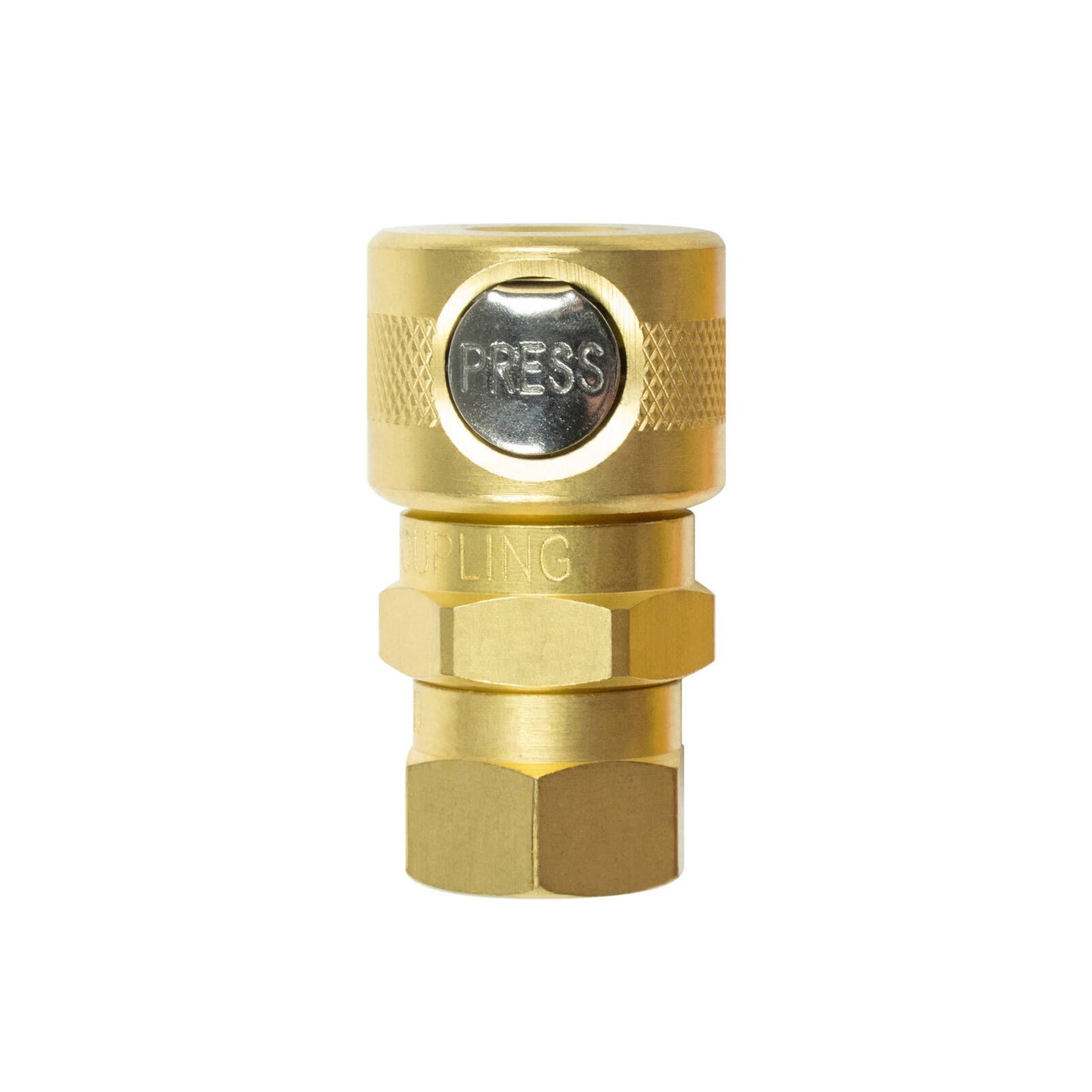 Jflex BSP Female Jamec Twin Button Coupling - 1/4" - 30 cfm