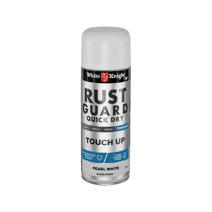 White Knight Rust Guard Touch Up Spray Paint - 300g - Pearl White