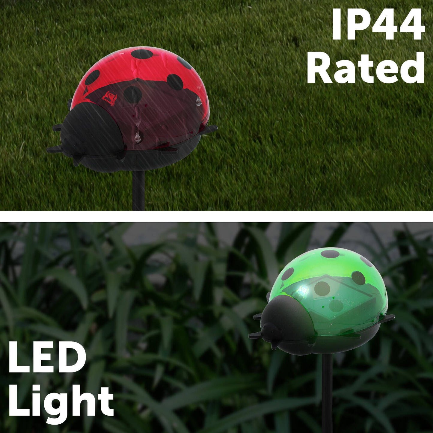 Click Solar Path Light Ladybug - 60 x 140mm - Red