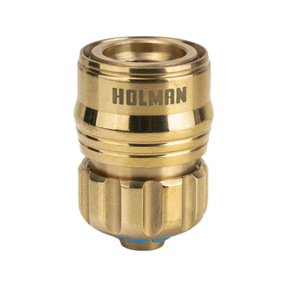 Holman Hi Flow Nozzle and Connector Set 12mm Brass Durable Grip