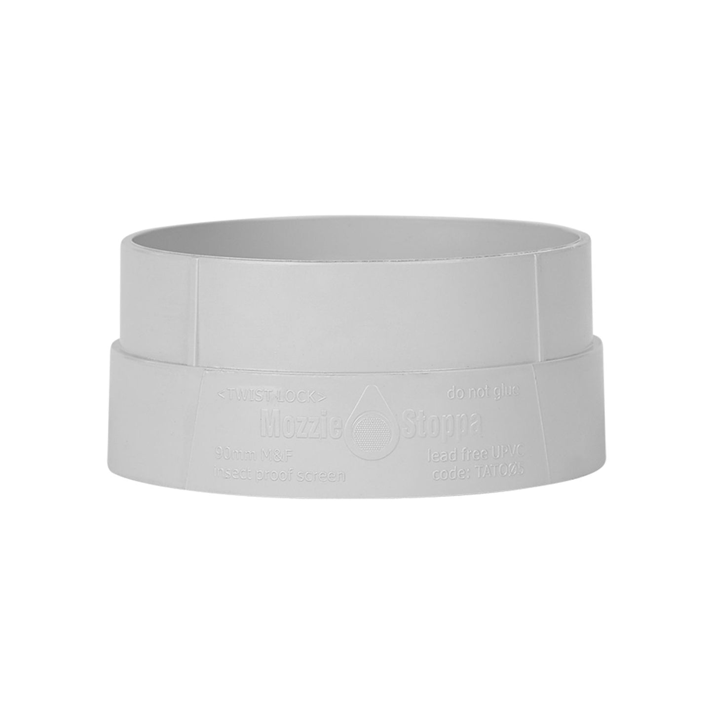 Rain Harvesting Mozzie Stoppa Tank Overflow Screen - 90mm - Grey