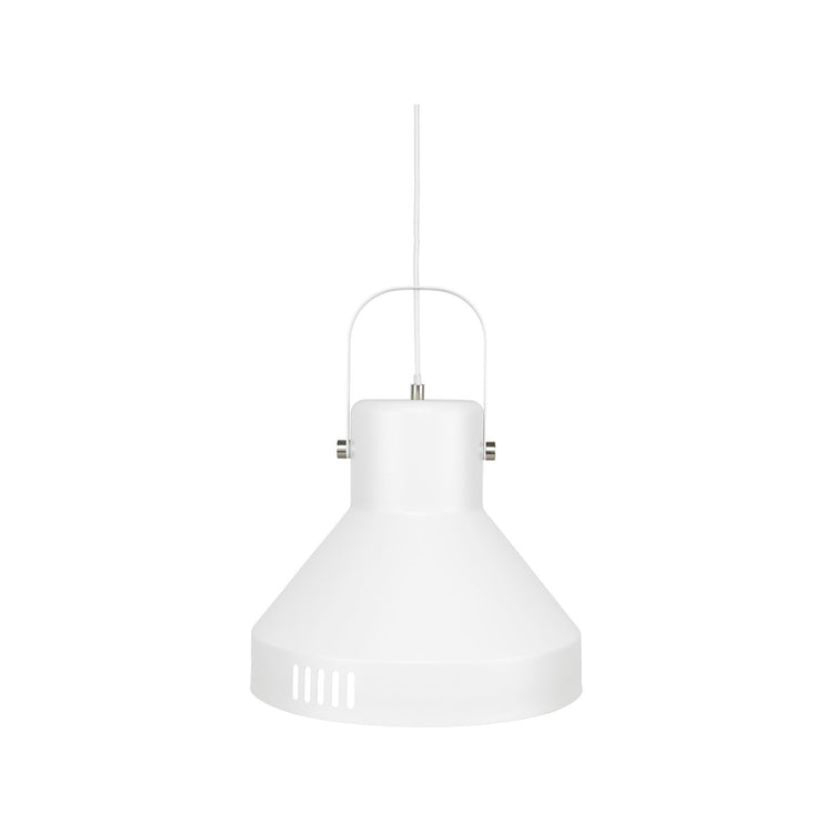 Brilliant Degraves 35cm Matte White DIY Large Industrial Style Pendant Light
