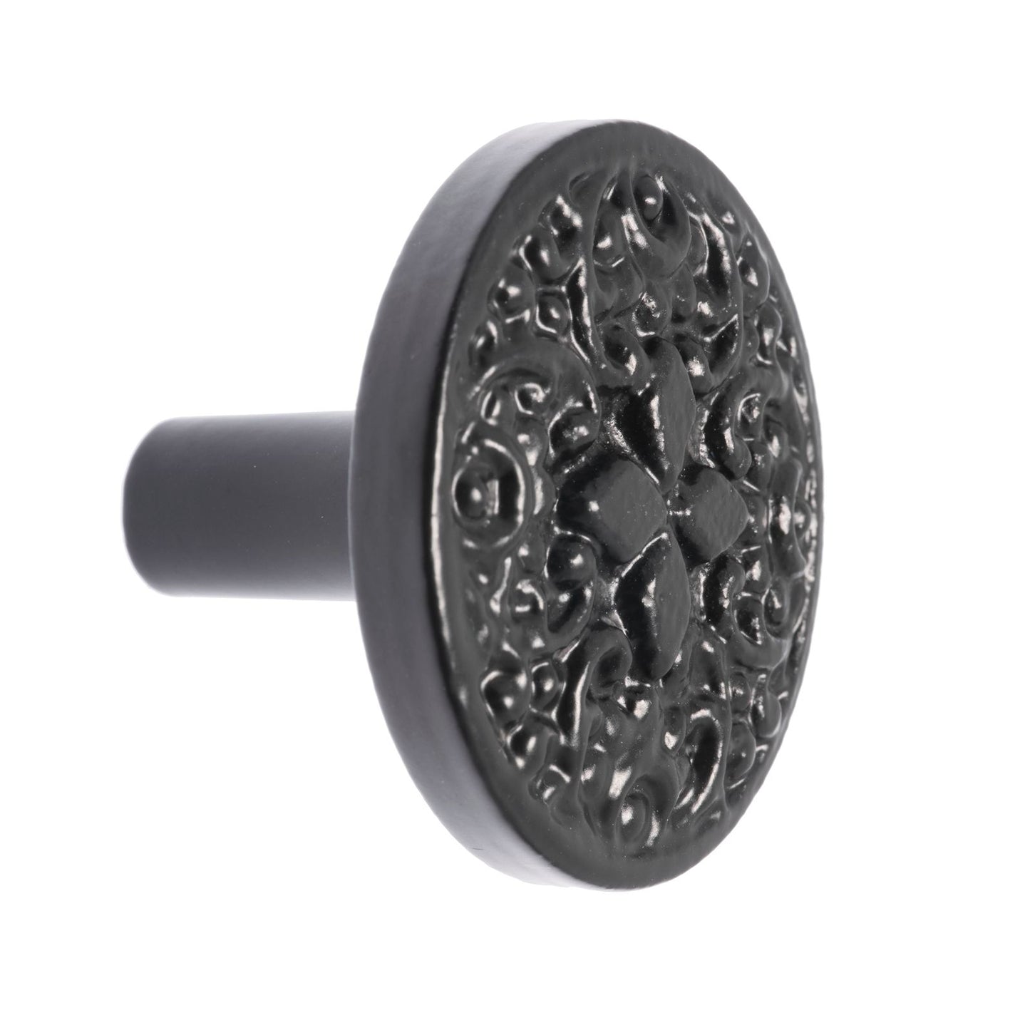 Lane Black Round Iron Knob - 40.97 x 31.78 x 40.97mm