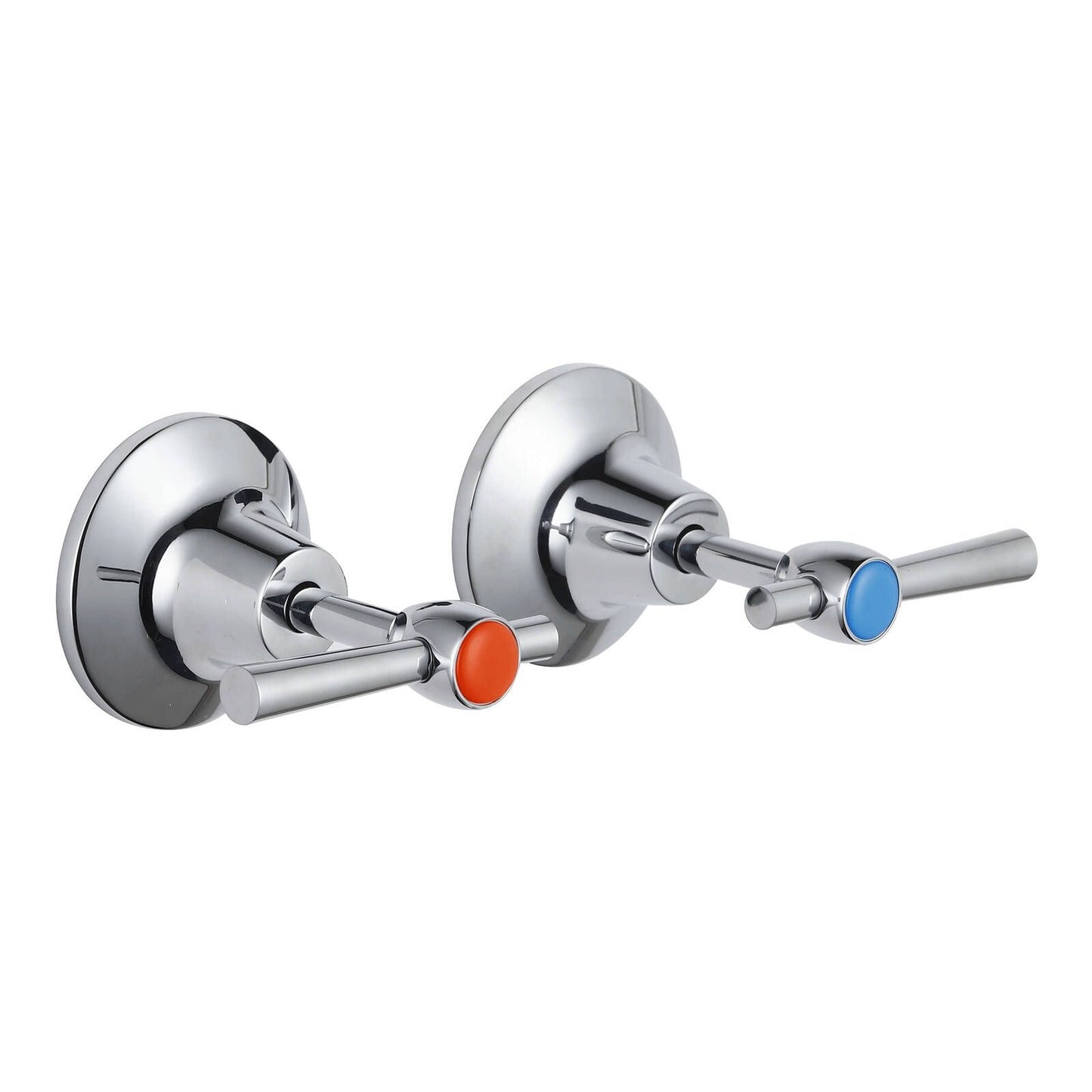 Evekare Chrome 1/4 Turn Pin Lever Wall Top Assembly - 150mm