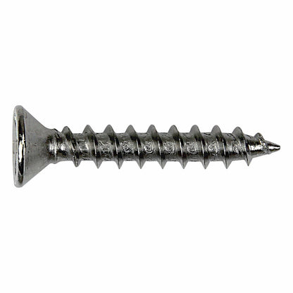 Otter Satin Chrome Hinge Screws - 8 x 30mm - 16 Pack