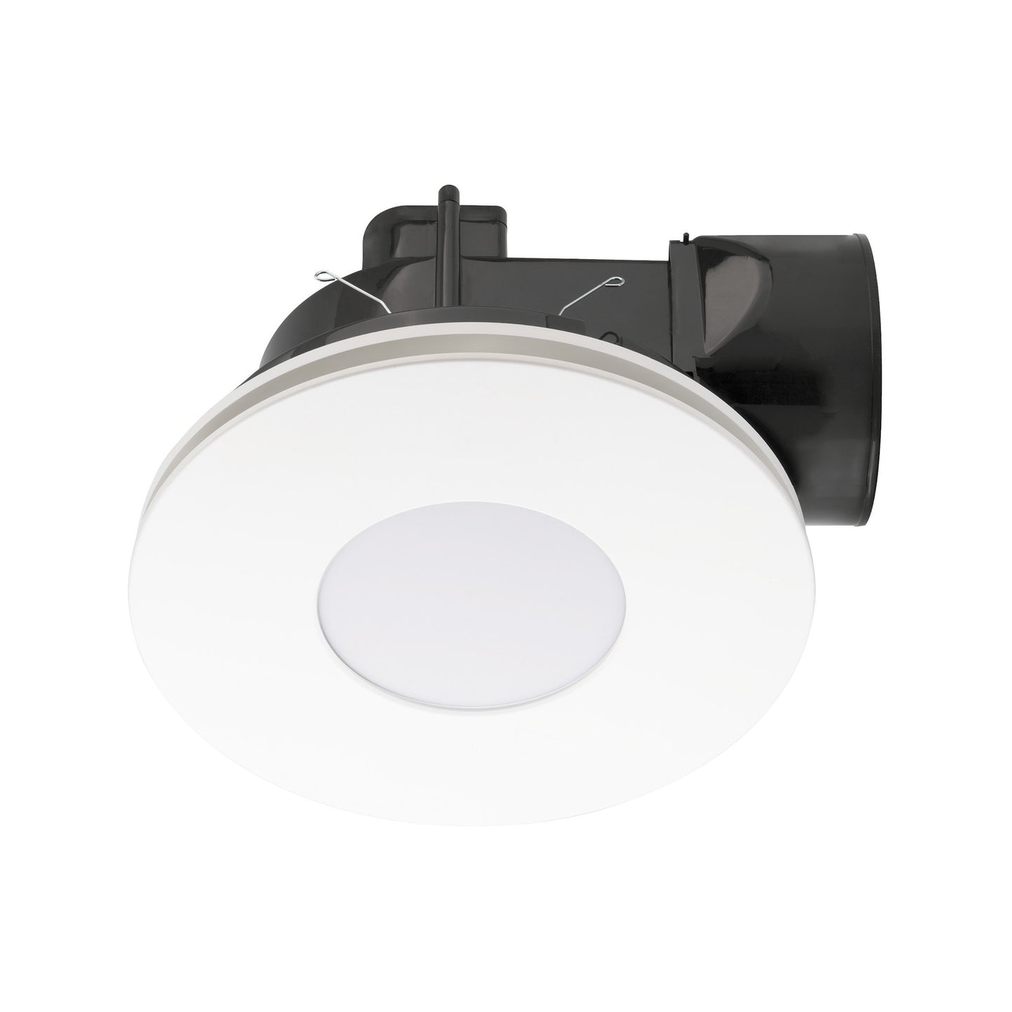 Mercator White Plug In Round Exhaust Fan With Tri Colour LED Light - 290mm