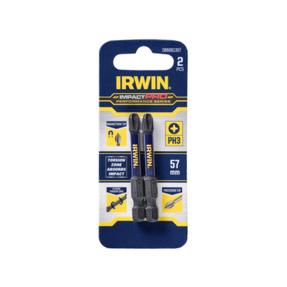 Irwin Impact Pro Performance Bits - 57mm - 2 Pack