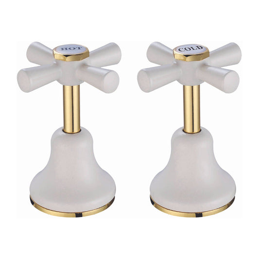 Shaw Mason Ivory Basin Top Assembly - 167 x 105 x 67mm