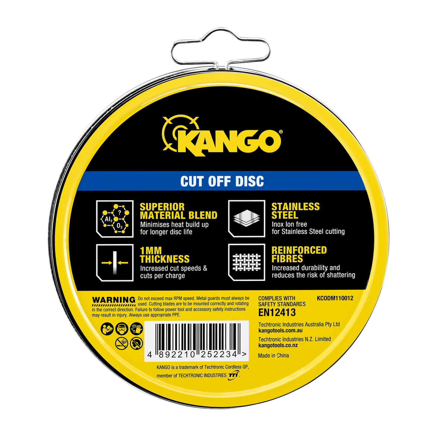 Kango Metal Cut Off Discs - 100mm - 12 Pack