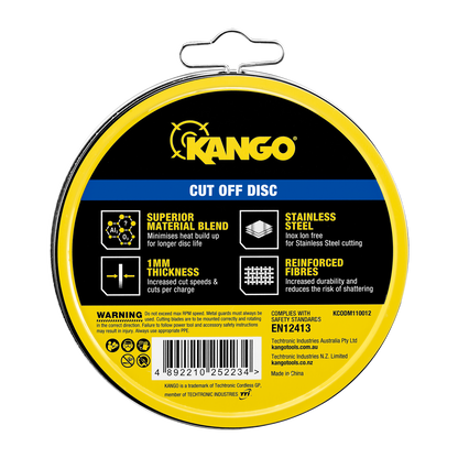 Kango Metal Cut Off Discs - 100mm - 12 Pack