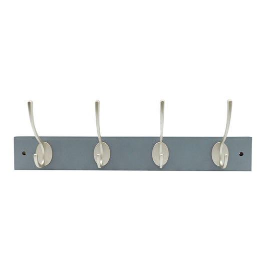 Adoored 4 Double Hook Grey Board Rack 455mm