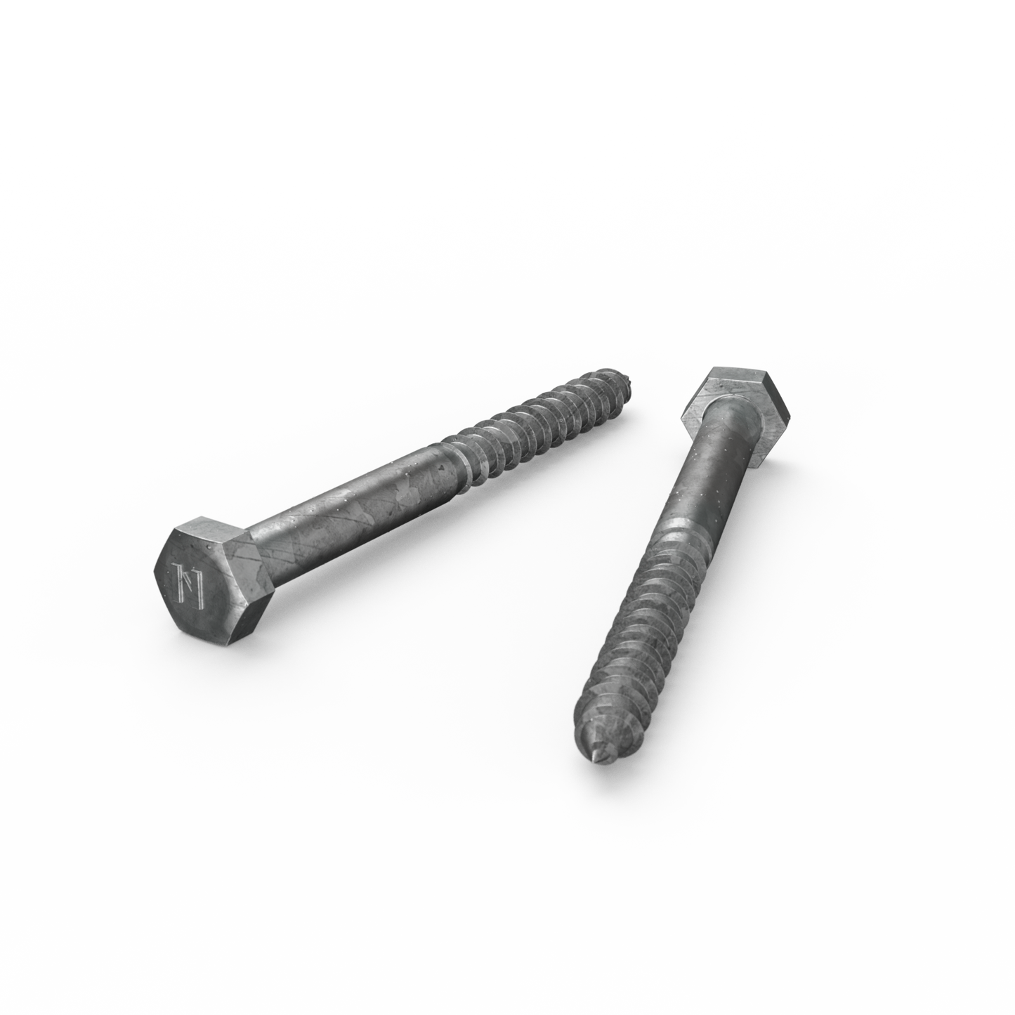 Zenith Hot Dip Galvanised Hex Head Coach Screws - M8 x 90mm - 25 Pack