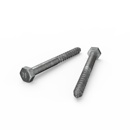 Zenith Hot Dip Galvanised Hex Head Coach Screws - M8 x 90mm - 25 Pack