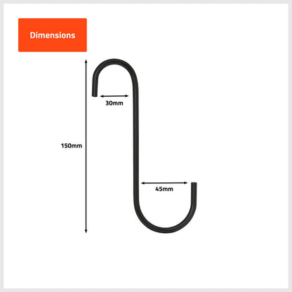 Taskmaster S Hook - 150 x 45 x 30mm