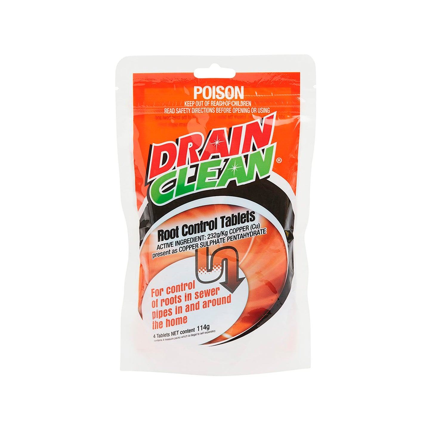 Drain Clean Root Control Tablets - 114g - 4 Pack