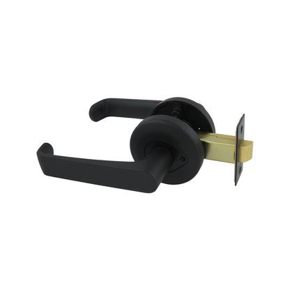 Gainsborough Neue Telo Privacy Lever Set - Matt Black - 138 x 65mm