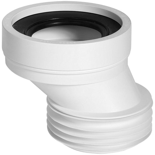 Abey PVC Offset WC Connector - 110mm Soil Pipe - 40mm