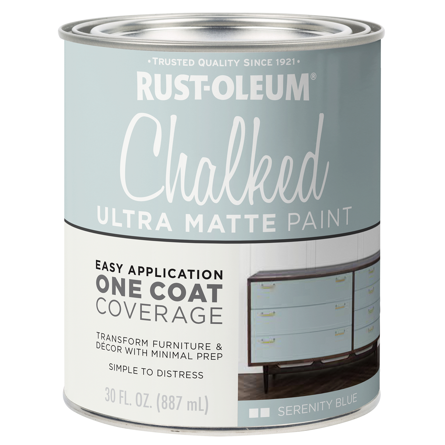 Rust Oleum Chalked Paint - 887ml - Serenity Blue