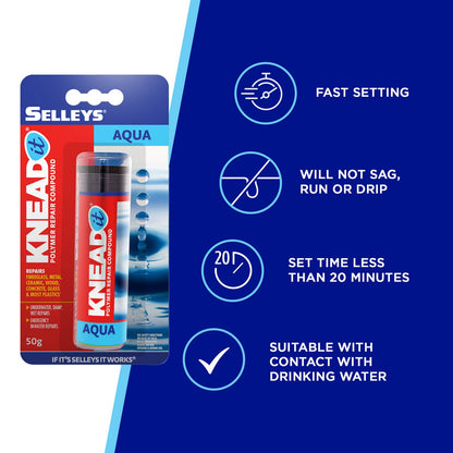 Selleys Knead It Aqua Epoxy Putty - 50g