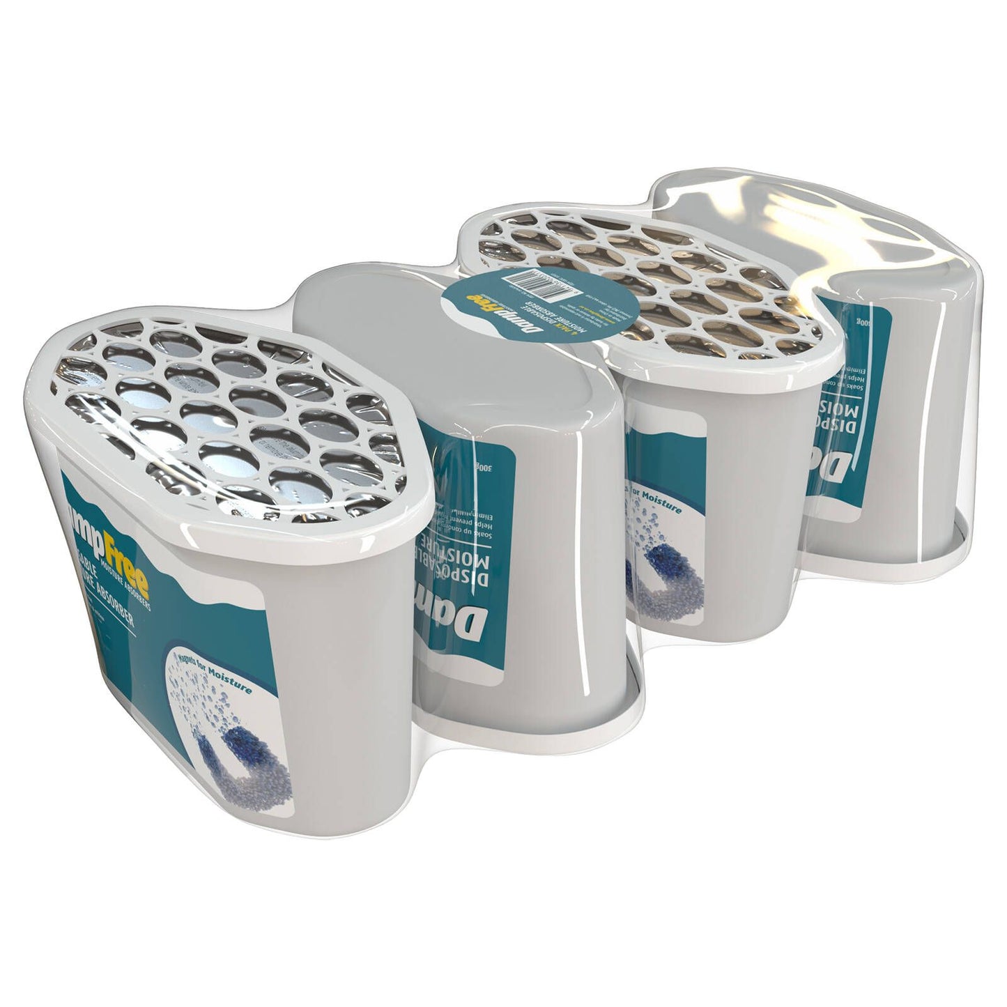 Dampfree Disposable Moisture Absorbers - 300g - 4 Pack