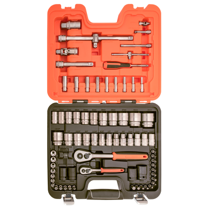 Bahco Square Drive Socket Set - 1/4" & 1/2" - 25 Piece