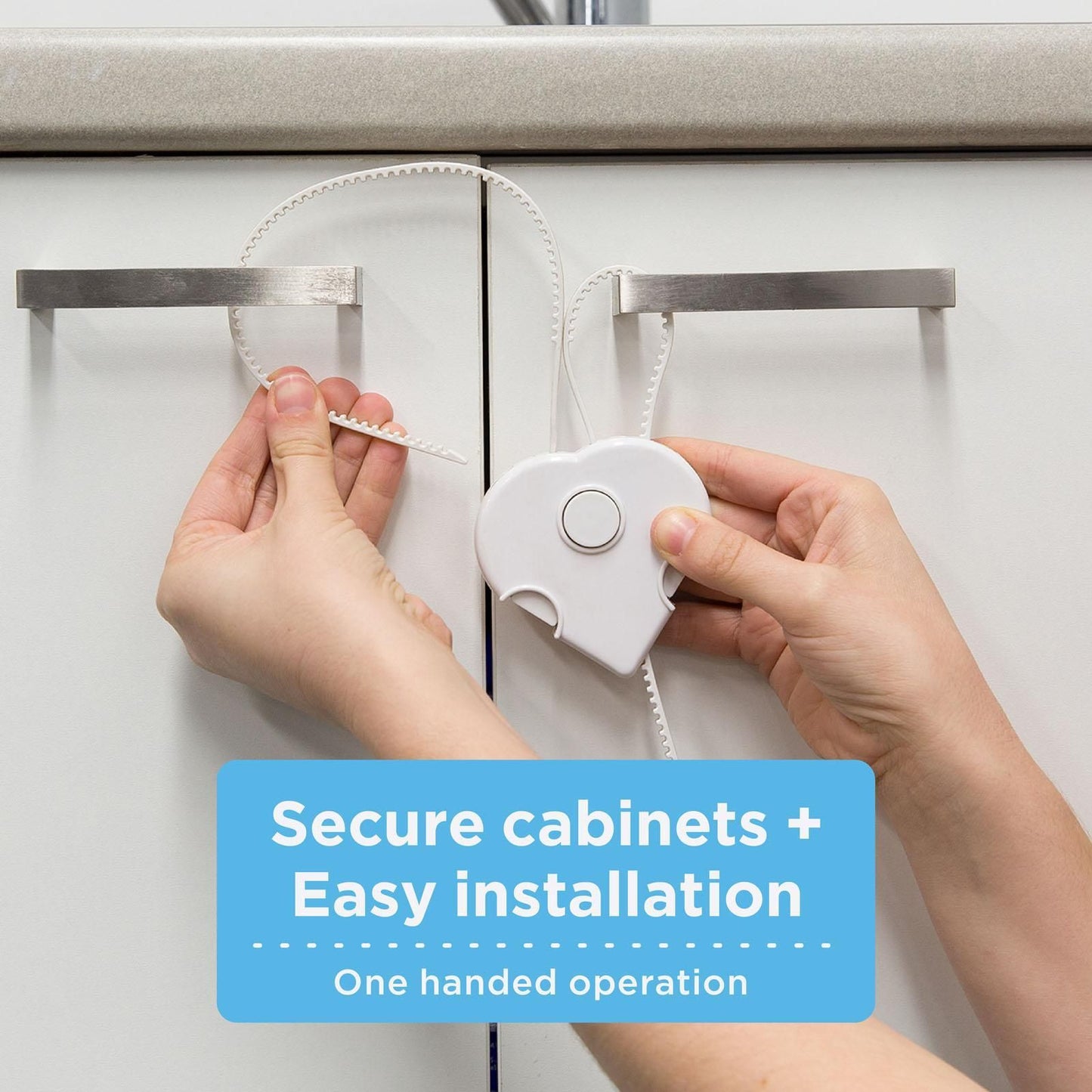 Perma Child Safety Adjustable Cabinet Locks - 3 Pack