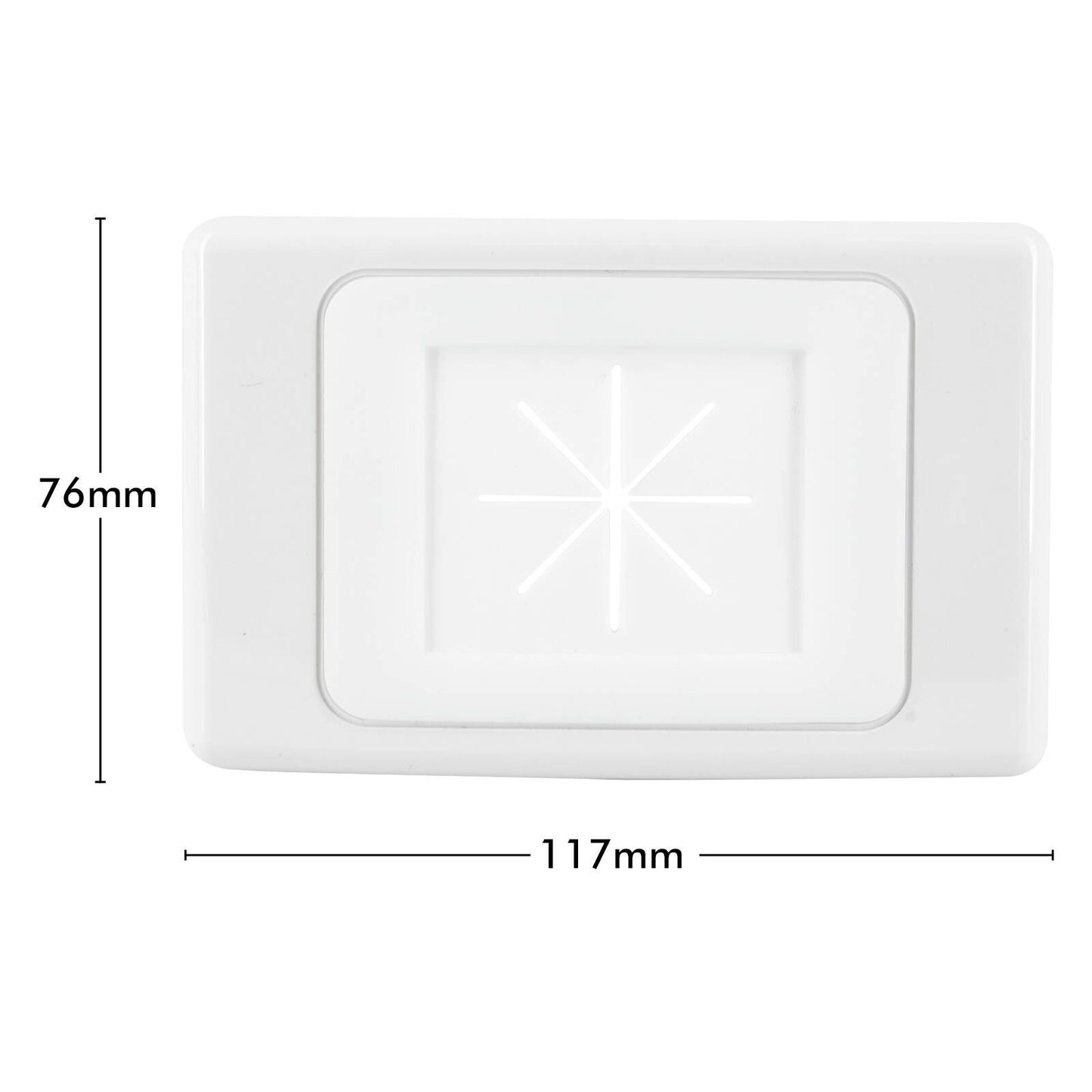 Deta Heavy Duty Rubber Brush Plate - White