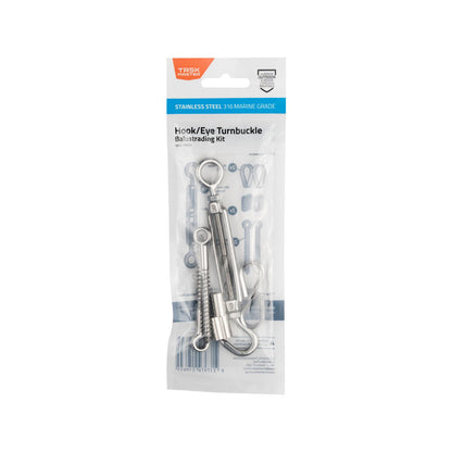 Taskmaster Hook Eye Turnbuckle Balustrade Kit - 5mm