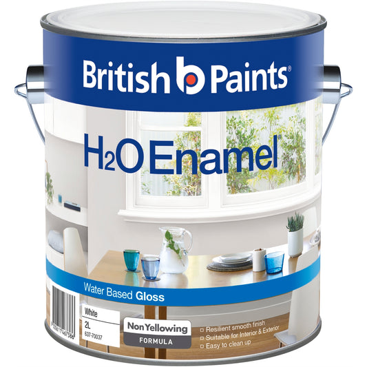British Paints H2O Enamel Gloss - 2L
