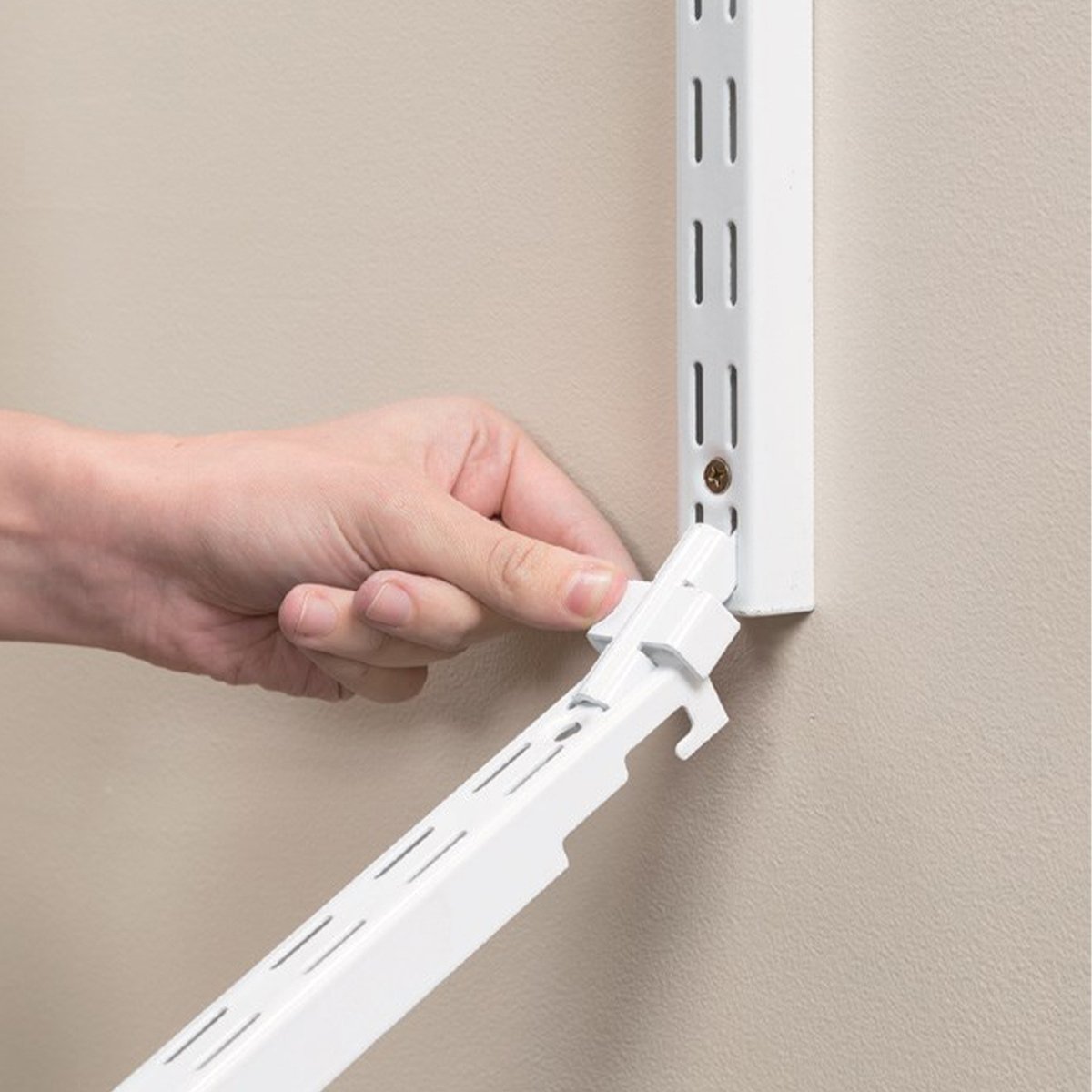 Flexi Storage Wall Strip Joiner 2 Pack White Steel Easy Install