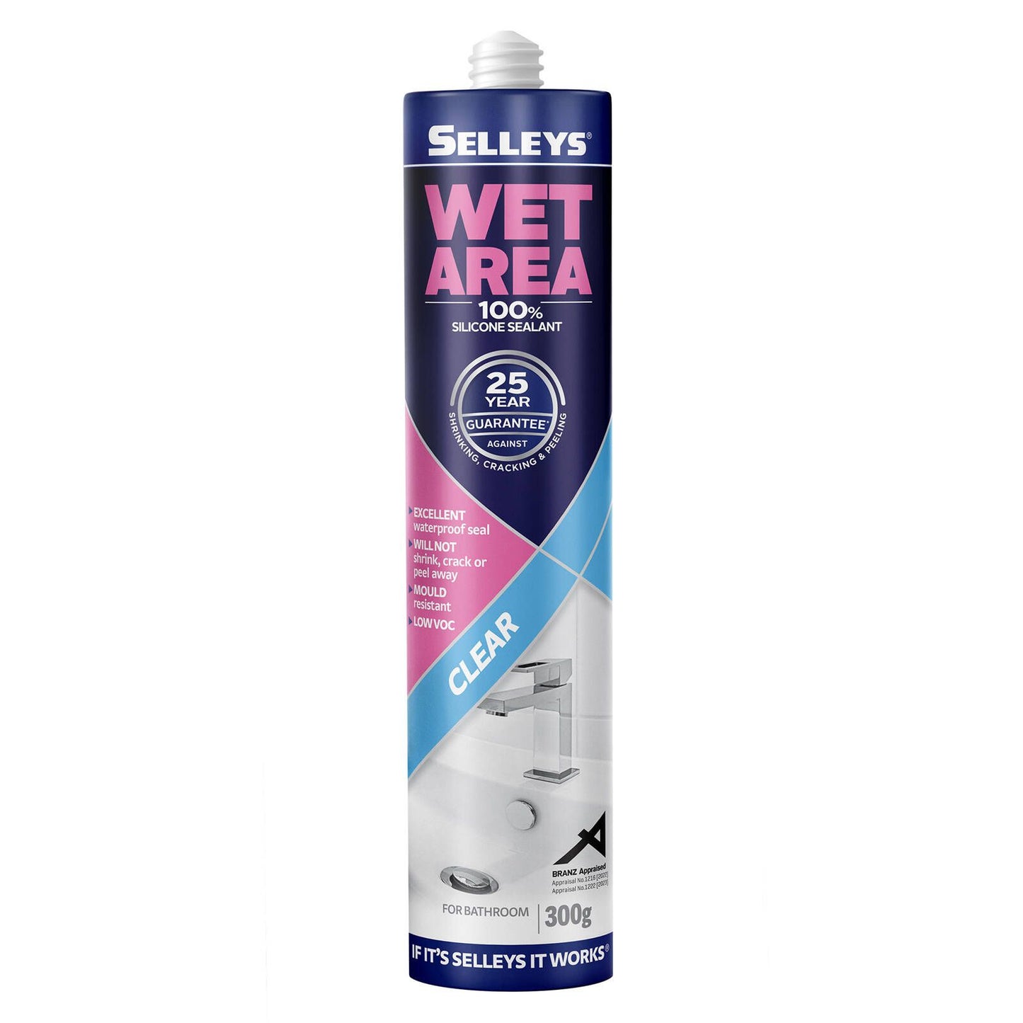 Selleys Clear Waterproof Silicone - 300g