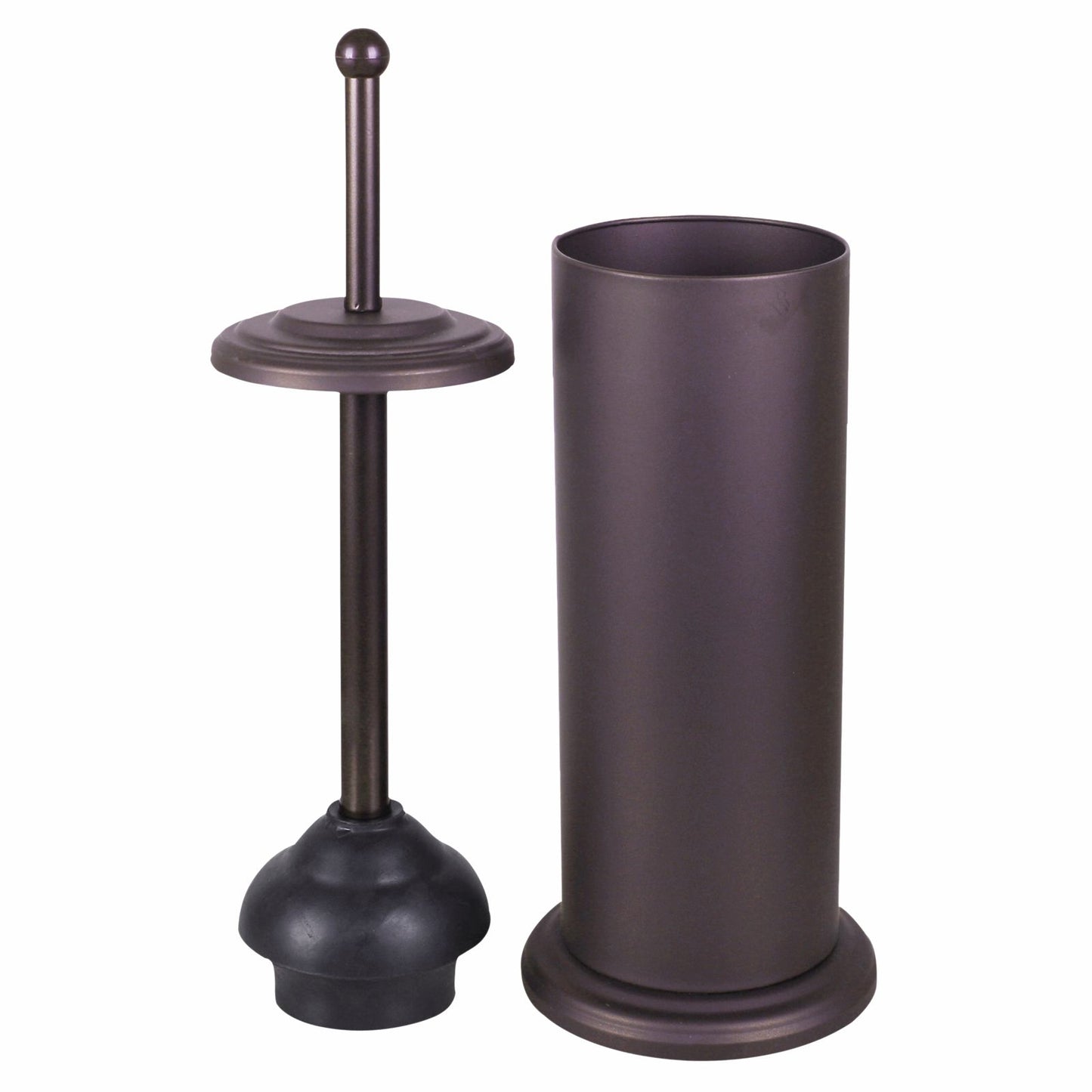EnduraSeal Black Toilet Plunger with Holder - 165 x 470mm