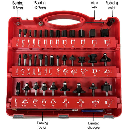 Ultra Router Bit Set - 35 Piece - 4mm