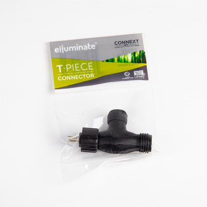 Elluminate Garden Light T-Piece Connector - 55mm Plastic - Weatherproof