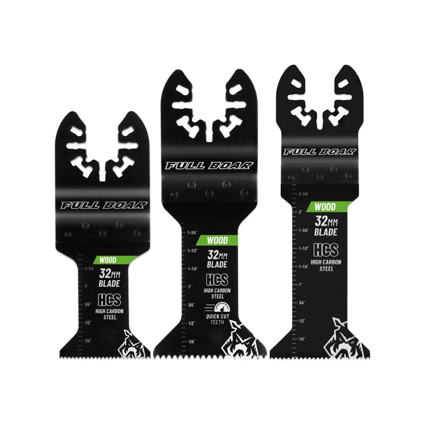 Full Boar Plunge Cut Multi Tool Blade Set - 3 Piece